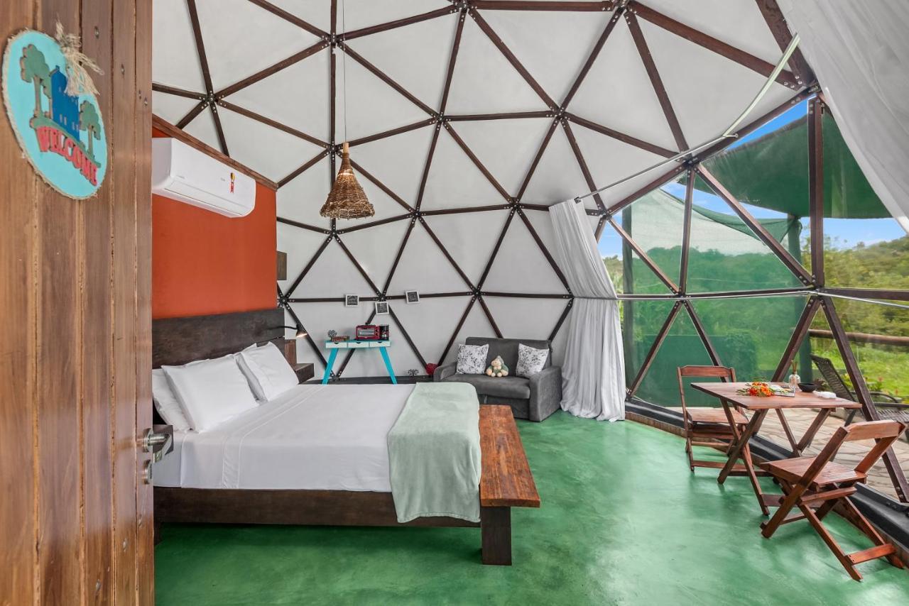 Glamping Serra Da Canastra - Casinha De Hortela - Domo Embauba Delfinópolis Extérieur photo